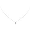 Image 2 : 0.28 ctw Diamond Pendant with Chain - 14KT White Gold