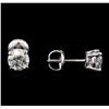 Image 2 : 1.31 ctw Diamond Stud Earrings - 14KT White Gold