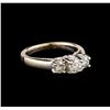Image 1 : 14KT White Gold 0.84 ctw Diamond Ring
