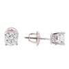 Image 2 : 0.98 ctw Diamond Stud Earrings - 14KT White Gold
