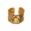Image 1 : Chanel Metallic Gold Quilted Cuff Bracelet