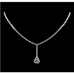 14KT White Gold 1.03 ctw Diamond Necklace