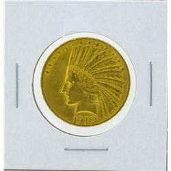 1910 $10 Indian Head Gold Coin XF