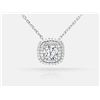 Image 1 : Diamond Pendant - 14KT White Gold