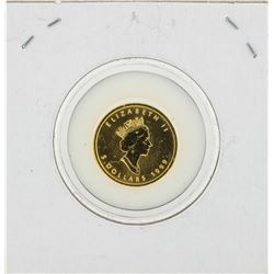 1999 Canada Maple 1/10 oz Fine 9999 Gold Coin