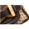 Image 5 : Gucci Beige Canvas Monogram Brown Leather Dialux Queen Bag