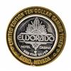 Image 2 : .999 Silver El Dorado Hotel & Casino Reno, Nevada $10 Limited Edition Gaming Tok