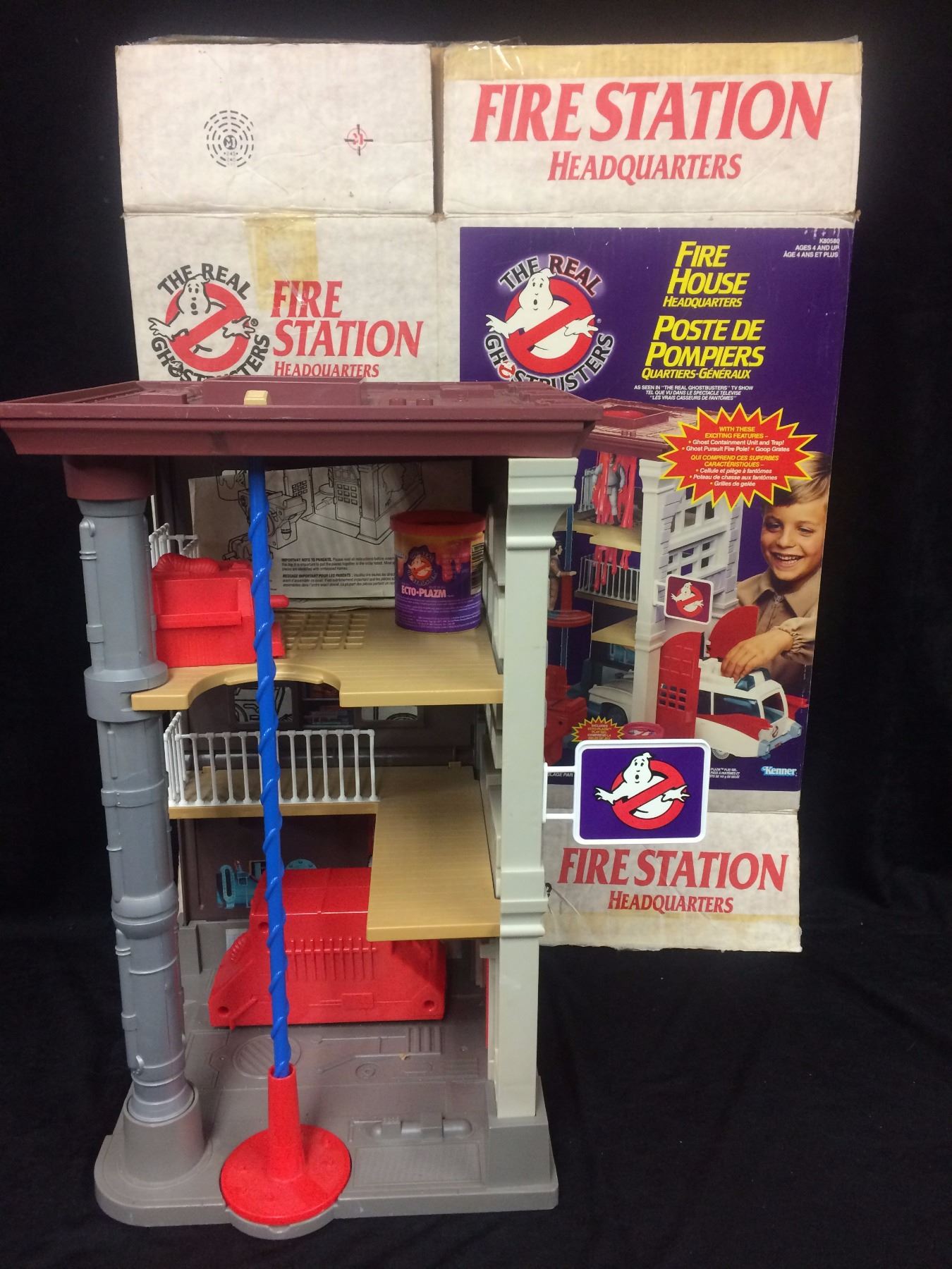 Kenner Real Ghostbusters Firehouse Containment Unit 2 Parts Complete Vintage A | #9470375 Kenner Real Ghostbusters Firehouse Containment Unit 2 Parts Complete Vintage A | #9470375