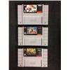 Image 1 : LOT OF 3 SUPER NINTENDO GAMES ART OF FIGHTING,PITFALL, NFL CLUB
