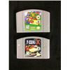 Image 1 : LOT OF 2 N64 GAMES SUPER MARIO 64 ,F-ZEROX