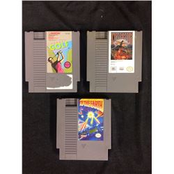 LOT OF 3 NES GAMES