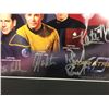 Image 2 : STAR TREK ALL 5 CAPTAINS FRAMED AND SIGNED BY ALL 5 W COA