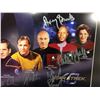 Image 3 : STAR TREK ALL 5 CAPTAINS FRAMED AND SIGNED BY ALL 5 W COA