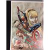 Image 1 : SPIDERMAN ARTWORK SIGNED BY STAN LEE & SCOTT CAMPBELL WITH COA 18 X 22