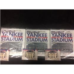 LAST GAME AT YANKEE STADIUM NEWS PAPERS & PATCHES LOT