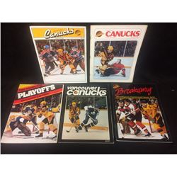 VINTAGE VANCOUVER CANUCKS PROGRAMS 70;S & 80'S