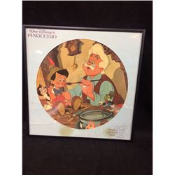 DISNEY PINNOCHIO ORIGINAL VINYL RECORD FRAMED