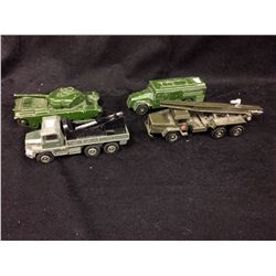 VINAGE DINKY AND CORGI 1:12 SCALE TANKS LOT