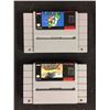 Image 1 : SUPER NINTENDO GAME LOT F ZERO SUPER MARIO WORLD