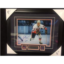 Mike Bossy 14 X 18 signed and framed display with coa