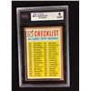 Image 1 : 1962 TOPPS #441 CHECKLIST 6TH SERIES 8 (NMM) KSA
