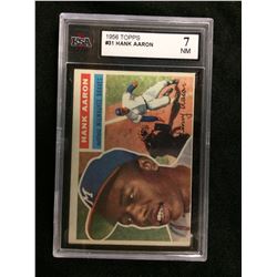 1956 TOPPS #31 HANK AARON (7 NM) KSA