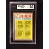 Image 1 : 1962 TOPPS #22 CHECKLIST 1ST SERIES (8.5 NMM+) KSA