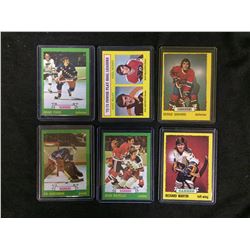 Lot of 6 1970's NHL star cards