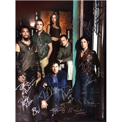 Cast signed Stargate Atlantis poster with coa