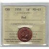 Image 1 : Canada 1958 Cent ICCS MS65 Red