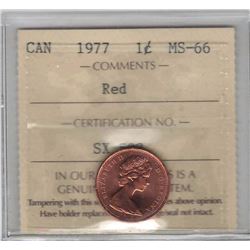 Camada 1977 Cent ICCS MS66 Red