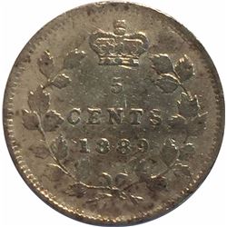 Canada 1889 Silver 5 Cent