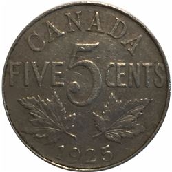 Canada 1925 Nickel 5 Cent