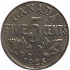 Image 1 : Canada 1925 Nickel 5 Cent