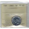 Image 1 : Canada 1945 Nickel 5 Cent ICCS MS65