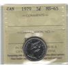 Image 1 : Canada 1979 Nickel 5 Cent ICCS MS65