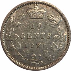 Canada 1881H Silver 10 Cents