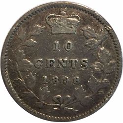 Canada 1898 Obv.6 Silver 10 Cents