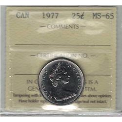 Canada 1977 25 Cents ICCS MS65