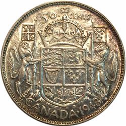 Canada 1948 Silver 50 Cents Key Date