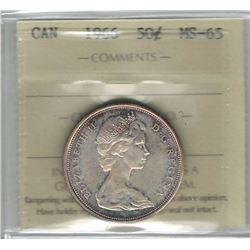 Canada 1966 Silver 50 Cents ICCS MS65
