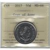Image 1 : Canada 2017 50 Cents ICCS MS66 Coat of Arms