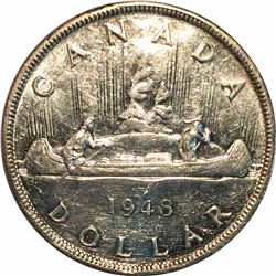Canada 1948 Silver Dollar Key Date