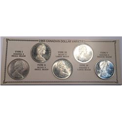 Canada 1965 Silver Dollar Variety Set