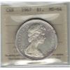 Image 1 : Canada 1967 Silver Dollar ICCS MS64