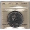 Image 1 : Canada 1974 Dollar Double Yoke #4 ICCS MS64