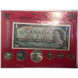 Canada 1867 - 1967 Centennial Commemorative Set with Banknote