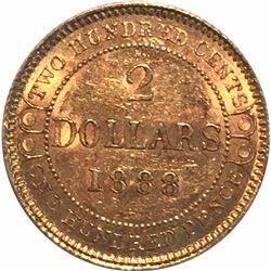 Canada Newfoundland 1888 $2 Gold