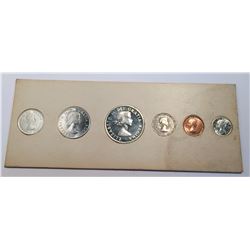 Canada 1957 Proof Like Set in White Cardboard