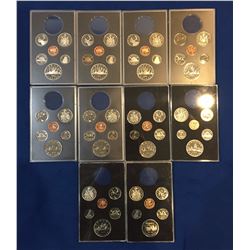 Canada 1974 to 1983 Coin Sets